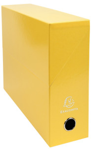 EXACOMPTA boîte archives Iderama, carton, 90 mm, jaune