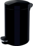 helit poubelle à pédale d'ions argent « le chevalier », 20 litres helit poubelle à pédale d'ions argent « le chevalier », 20 litres