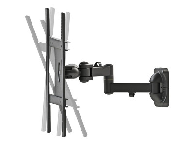 NewStar : LCD/LED/TFT WALL MOUNT BLACK 3 MOVEMENTS - LENGTH 12-43 CM (25.00kg)