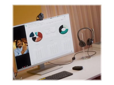 Logitech : USB HEADSET H390 .
