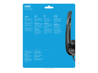 Logitech : USB HEADSET H390 .
