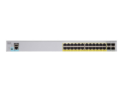 Cisco : CATALYST 2960L 24 PORT GIGE POE+ 4X10G SFP+ LAN LITE en