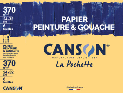 Canson Papier à dessin Peinture et Gouache, 320 x 240 mm