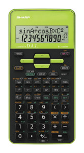 SHARP Calculatrice scientifique EL-531 TH-GR, piles, vert