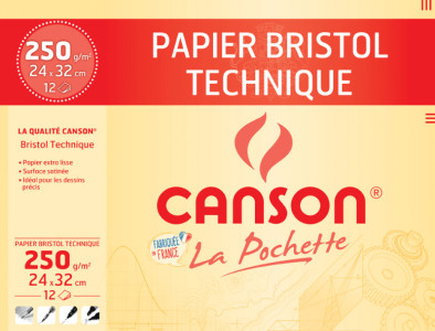 CANSON Papier bristol technique, 240 x 320 mm, 250 g/m2