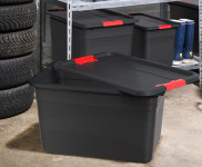 Eckhart boîte de rangement keeeper, 83 litres, graphite / rouge Eckhart boîte de rangement keeeper, 83 litres, graphite / rouge