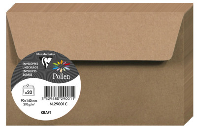 Pollen de puissance d'enveloppe Clairefontaine, 110 x 220 mm