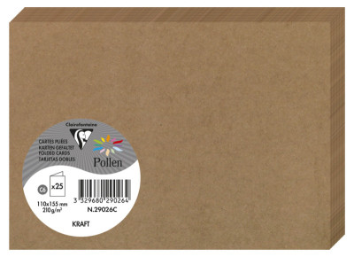 Clairefontaine Pollen de force double carte, 135 x 135 mm