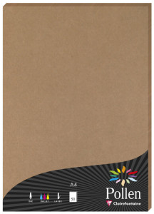 Pollen par Clairefontaine Papier kraft, A4, 200 g / m²