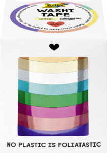 folia déco Ruban Washi Ruban dorure à chaud, un ensemble de 10