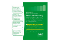 APC : EXTENDED Garantie 3YR STOCKABLE PART NUMBER