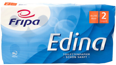 Fripa Papier hygiénique Edina, 2 couches, extra blanc
