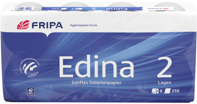 Fripa Papier hygiénique Edina, 2 couches, extra blanc