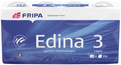 Fripa Papier hygiénique Edina, 2 couches, extra blanc