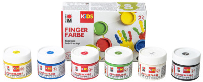 Marabu KiDS Fingerfarbe, 100 ml, Set 4er