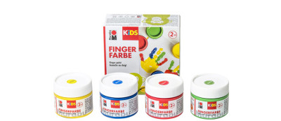 Marabu KiDS Fingerfarbe, 100 ml, Set 4er