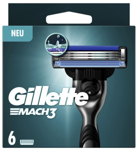 Gillette Mach3 lames de rechange système lame, 6-pack