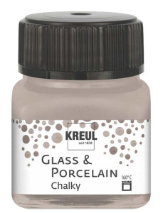 verre KREUL et la couleur de la porcelaine crayeux, doux Mocca