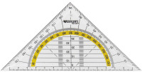 WESTCOTT Geodreieck, Hypotenuse: 140 mm, transparent WESTCOTT Geodreieck, Hypotenuse: 140 mm, transparent
