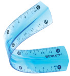 WESTCOTT règle plate, en matière plastique, longueur: 300 mm, flexible