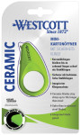 WESTCOTT mini-couteau, ouvre-boîte en carton, avec la lame en céramique, vert WESTCOTT mini-couteau, ouvre-boîte en carton, avec la lame en céramique, vert