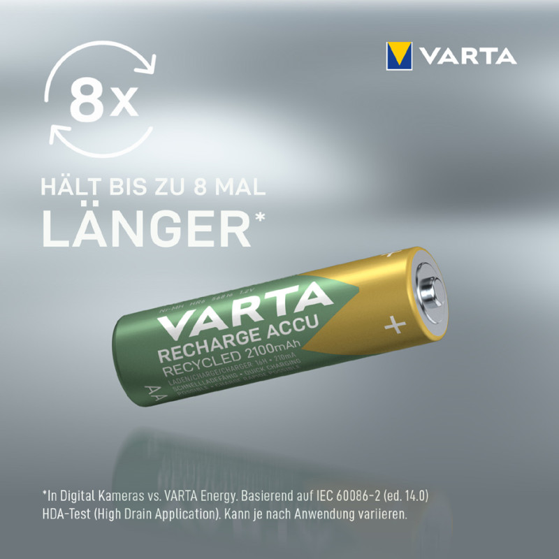 Blister 4 Piles VARTA HR6 - AA - NiMh - 1.2V - 2100mAh