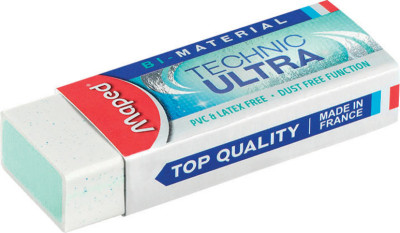 gomme à effacer en plastique Maped Technic Ultra, blanc