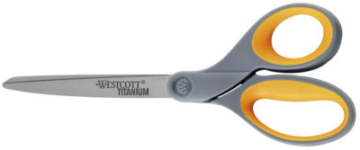 WESTCOTT ciseaux titane super, arrondi, droite, 210 mm