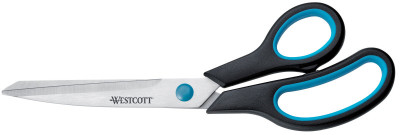 ciseaux Westcott prise en main facile, longueur: 180 mm, bleu / noir