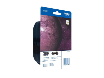 Brother : Cartouche encre LC-1220BK NOIR CONTAINS 2 X BK