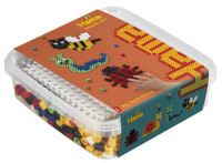 maxi Hama Bügelperlen plaque + broches « rampants » dans l'encadré maxi Hama Bügelperlen plaque + broches « rampants » dans l'encadré