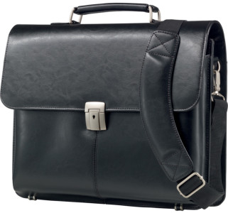 Alassio porte-documents « FAENZA » avec compartiment pour ordinateur portable, cuir
