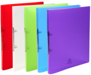 EXACOMPTA Classeur souple PP, 2 anneaux, A4, cristal