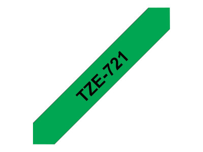 Brother TZE-721 ruban laminé P-Touch 9mm 8M Noir sur Vert