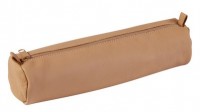 Clairefontaine Trousse petite ronde, cuir naturel Clairefontaine Trousse petite ronde, cuir naturel