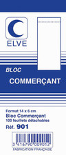 ELVE Bloc commerçant, 60 x 140 mm, 100 feuillets