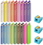 STAEDTLER Crayon de couleur hexagonal buddy, seau de 36 + STAEDTLER Crayon de couleur hexagonal buddy, seau de 36 +
