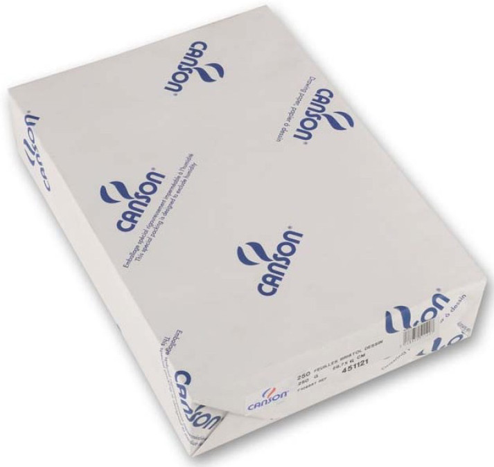 Paquet de 100 Feuilles Papier Bristol Blanc 180 gramme