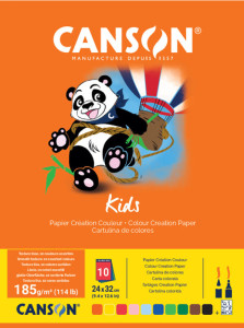 CANSON Bloc papier couleur, A4, 120 g/m2, 30 feuilles
