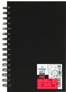 CANSON Carnet esquisse ARTBOOK ONE, A5, 80 feuilles, noir