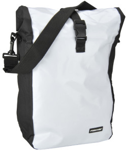 FISCHER messager de sac de porte-vélos, blanc / noir