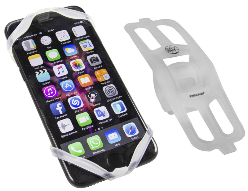 FISCHER vélo Smartphone Holder silicone, blanc