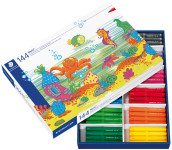 STAEDTLER Noris Club de Fasermaler Jumbo, 144pc boîte scolaire STAEDTLER Noris Club de Fasermaler Jumbo, 144pc boîte scolaire