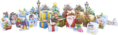 folia Avent « Paysage d'hiver », 25 pièces
