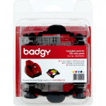 Evolis Badgy Kit Ruban YMCKO et 100 cartes 0.76MM pour BADGY 100 et 200 1re génération