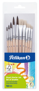 Pelikan Kit de démarrage de pinceaux, 10 pièces