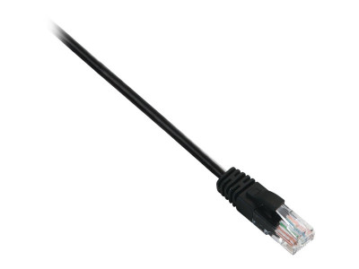 V7 : CABLE RJ45 CAT6 UTP NOIR 10M (100% cuivre)