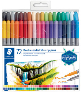 STAEDTLER deux Fasermaler Twin-pointe, le boîtier en matière plastique 72er