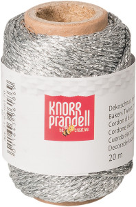 KNORR Prandell Dekoschnur argent métallique, 20 m