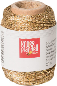 KNORR Prandell Dekoschnur argent métallique, 20 m